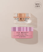 Two JLO Beauty Eye products with a circular '10% OFF' badge in upper right corner
