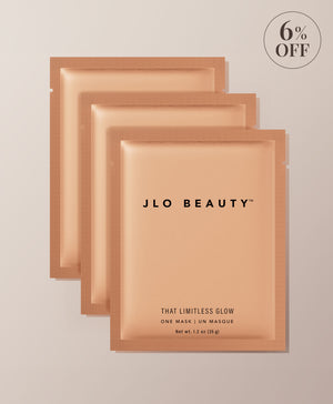 Three JLO Beauty Sheet Masks with a 6% OFF badge in the upper right corner. 