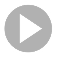 Black and white playback icon with white circle and white arrow in centre. 
